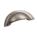 Hardware International [16-501-P] Solid Bronze Cabinet Cup Pull - Deco Series - Platinum Finish - 2 3/8&quot; C/C - 3 1/2&quot; L