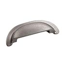 Hardware International [16-502-P] Solid Bronze Cabinet Cup Pull - Deco Series - Platinum Finish - 3&quot; C/C - 4 1/4&quot; L