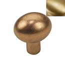 Hardware International [07-501-SB] Solid Brass Cabinet Knob - Renaissance Series - Satin Brass Finish - 1 1/8" L