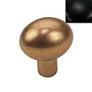 Hardware International [07-501-BL] Solid Brass Cabinet Knob - Renaissance Series - Flat Black Finish - 1 1/8&quot; L