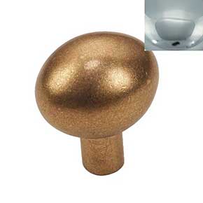 Hardware International [07-502-PC] Solid Brass Cabinet Knob - Renaissance Series - Polished Chrome Finish - 1 1/4" L