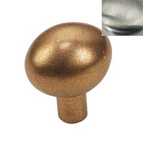 Hardware International [07-502-SN] Solid Brass Cabinet Knob - Renaissance Series - Satin Nickel Finish - 1 1/4" L