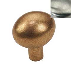 Hardware International [07-502-SN] Solid Brass Cabinet Knob - Renaissance Series - Satin Nickel Finish - 1 1/4&quot; L