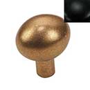 Hardware International [07-502-BL] Solid Brass Cabinet Knob - Renaissance Series - Flat Black Finish - 1 1/4" L