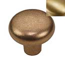 Hardware International [07-602-SB] Solid Brass Cabinet Knob - Renaissance Series - Satin Brass Finish - 1 1/4&quot; Dia.