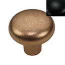 Hardware International [07-602-BL] Solid Brass Cabinet Knob - Renaissance Series - Flat Black Finish - 1 1/4&quot; Dia.