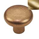 Hardware International [07-603-SB] Solid Brass Cabinet Knob - Renaissance Series - Satin Brass Finish - 1 1/2&quot; Dia.