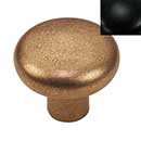 Hardware International [07-603-BL] Solid Brass Cabinet Knob - Renaissance Series - Flat Black Finish - 1 1/2&quot; Dia.