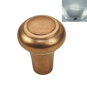 Hardware International [08-501-PC] Solid Brass Cabinet Knob - Renaissance Series - Polished Chrome Finish - 1" Dia.