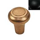 Hardware International [08-501-BL] Solid Brass Cabinet Knob - Renaissance Series - Flat Black Finish - 1" Dia.