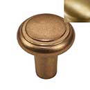 Hardware International [08-502-SB] Solid Brass Cabinet Knob - Renaissance Series - Satin Brass Finish - 1 1/4" Dia.