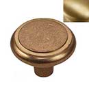 Hardware International [08-503-SB] Solid Brass Cabinet Knob - Renaissance Series - Satin Brass Finish - 1 1/2" Dia.