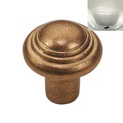 Hardware International [08-602-PN] Solid Brass Cabinet Knob - Renaissance Series - Polished Nickel Finish - 1 1/4&quot; Dia.