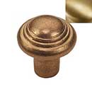 Hardware International [08-602-SB] Solid Brass Cabinet Knob - Renaissance Series - Satin Brass Finish - 1 1/4" Dia.