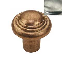 Hardware International [08-602-SN] Solid Brass Cabinet Knob - Renaissance Series - Satin Nickel Finish - 1 1/4&quot; Dia.