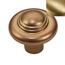 Hardware International [08-603-SB] Solid Brass Cabinet Knob - Renaissance Series - Satin Brass Finish - 1 1/2&quot; Dia.