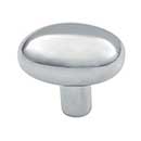 Hardware International [09-501-PC] Solid Brass Cabinet Knob - Mission Series - Polished Chrome Finish - 1 3/8" L