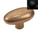 Hardware International [09-502-BL] Solid Brass Cabinet Knob - Mission Series - Flat Black Finish - 1 7/8&quot; L