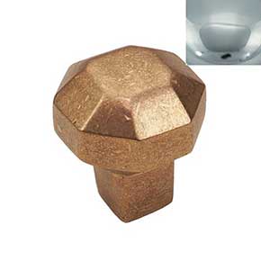Hardware International [11-501-PC] Solid Brass Cabinet Knob - Natural Series - Polished Chrome Finish - 1" Dia.