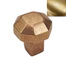 Hardware International [11-501-SB] Solid Brass Cabinet Knob - Natural Series - Satin Brass Finish - 1" Dia.