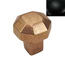 Hardware International [11-501-BL] Solid Brass Cabinet Knob - Natural Series - Flat Black Finish - 1&quot; Dia.