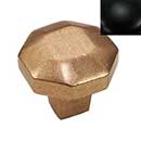 Hardware International [11-503-BL] Solid Brass Cabinet Knob - Natural Series - Flat Black Finish - 1 1/2" Dia.