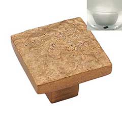 Hardware International [13-503-PN] Solid Brass Cabinet Knob - Deco Series - Polished Nickel Finish - 1 1/2" Sq.