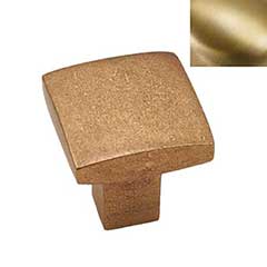 Hardware International [05-501-SB] Solid Brass Cabinet Knob - Mission Series - Satin Brass Finish - 1&quot; Sq.