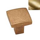 Hardware International [05-501-SB] Solid Brass Cabinet Knob - Mission Series - Satin Brass Finish - 1" Sq.