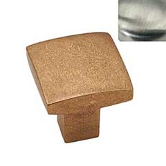 Hardware International [05-501-SN] Solid Brass Cabinet Knob - Mission Series - Satin Nickel Finish - 1&quot; Sq.