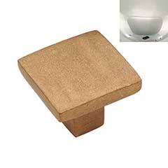 Hardware International [05-502-PN] Solid Brass Cabinet Knob - Mission Series - Polished Nickel Finish - 1 1/4&quot; Sq.