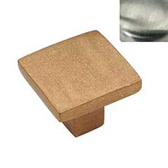 Hardware International [05-502-SN] Solid Brass Cabinet Knob - Mission Series - Satin Nickel Finish - 1 1/4&quot; Sq.