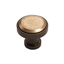 Hardware International [01-601-EC] Solid Bronze Cabinet Knob - Edge Series - Espresso / Champagne Finish - 1&quot; Dia.