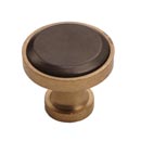 Hardware International [01-602-CE] Solid Bronze Cabinet Knob - Edge Series - Champagne / Espresso Finish - 1 1/4" Dia.