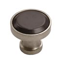 Hardware International [01-602-PE] Solid Bronze Cabinet Knob - Edge Series - Platinum / Espresso Finish - 1 1/4" Dia.