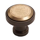 Hardware International [01-603-EC] Solid Bronze Cabinet Knob - Edge Series - Espresso / Champagne Finish - 1 1/2" Dia.