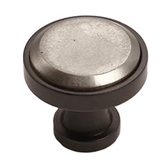 Hardware International [01-603-EP] Solid Bronze Cabinet Knob - Edge Series - Espresso / Platinum Finish - 1 1/2&quot; Dia.