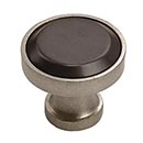 Hardware International [01-603-PE] Solid Bronze Cabinet Knob - Edge Series - Platinum / Espresso Finish - 1 1/2&quot; Dia.