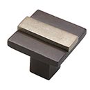 Hardware International [02-503-EP] Solid Bronze Cabinet Knob - Angle Series - Espresso / Platinum Finish - 1 1/2&quot; Sq.