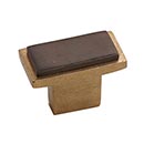 Hardware International [03-502-CE] Solid Bronze Cabinet Knob - Angle Series - Champagne / Espresso Finish - 1 1/2&quot; L