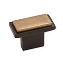 Hardware International [03-502-EC] Solid Bronze Cabinet Knob - Angle Series - Espresso / Champagne Finish - 1 1/2" L