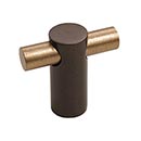 Hardware International [04-501-EC] Solid Bronze Cabinet Knob - Curve Series - Espresso / Champagne Finish - 1 1/2" L