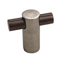 Hardware International [04-501-PE] Solid Bronze Cabinet Knob - Curve Series - Platinum / Espresso Finish - 1 1/2&quot; L