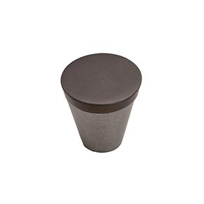 Hardware International [04-701-PE] Solid Bronze Cabinet Knob - Curve Series - Platinum / Espresso Finish - 7/8" Dia.