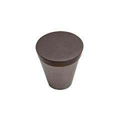 Hardware International [04-701-PE] Solid Bronze Cabinet Knob - Curve Series - Platinum / Espresso Finish - 7/8" Dia.