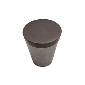 Hardware International [04-702-PE] Solid Bronze Cabinet Knob - Curve Series - Platinum / Espresso Finish - 1 1/8" Dia.
