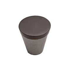 Hardware International [04-702-PE] Solid Bronze Cabinet Knob - Curve Series - Platinum / Espresso Finish - 1 1/8" Dia.