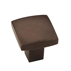 Hardware International [05-501-E] Solid Bronze Cabinet Knob - Mission Series - Espresso Finish - 1&quot; Sq.