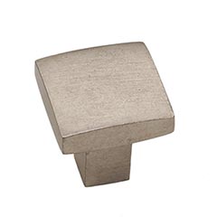 Hardware International [05-501-P] Solid Bronze Cabinet Knob - Mission Series - Platinum Finish - 1&quot; Sq.