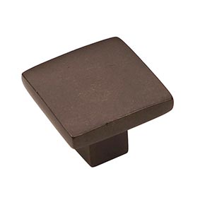 Hardware International [05-502-E] Solid Bronze Cabinet Knob - Mission Series - Espresso Finish - 1 1/4" Sq.